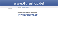 Desktop Screenshot of gurushop.de